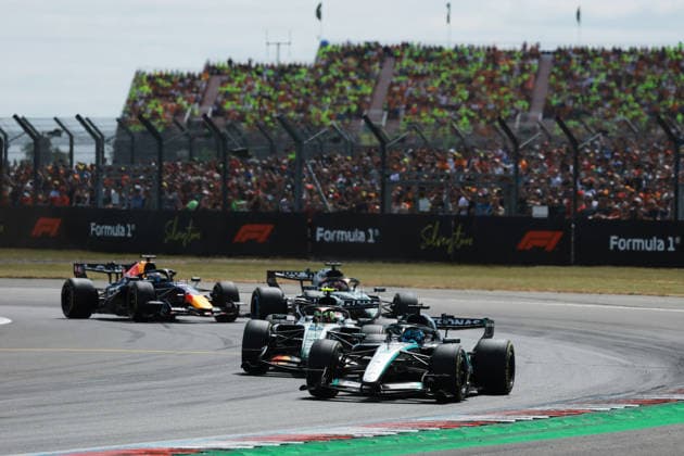 F1 - BRITISH GRAND PRIX 2026 63 RUSSELL George (gbr), Mercedes AMG F1 Team W17, action during the Formula 1 British Grand Prix 2026, 9th round of the 2026 Formula One World Championship, WM, Weltmeisterschaft from July 3 to 5, 2026 on the Silverstone Circuit, in Silverstone, United Kingdom - SilverstoneUnited Kingdom  Copyright: xDPPIx