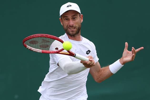 The Championships Wimbledon 2026- DAY 6- 04 07 2026 Great Britain, London, All England Lawn Tennis Club, The Championships Wimbledon 2026 - DAY 6- 04 07 2026 Belgian player Sander Gille (BEL) and his double partner Sem Verbeek (NED) pictured during their second double round in London , All England Lawn Tennis Club at The Championships Wimbledon 2026 LONDON GREAT BRITAIN  Copyright: xMélaniexJeusettex