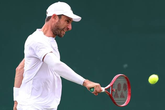 The Championships Wimbledon 2026- DAY 6- 04 07 2026 Great Britain, London, All England Lawn Tennis Club, The Championships Wimbledon 2026 - DAY 6- 04 07 2026 Belgian player Sander Gille (BEL) and his double partner Sem Verbeek (NED) pictured during their second double round in London , All England Lawn Tennis Club at The Championships Wimbledon 2026 LONDON GREAT BRITAIN  Copyright: xMélaniexJeusettex