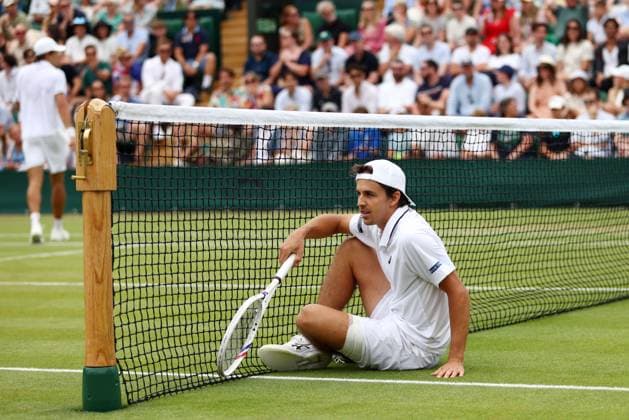 Zachary Svajda during his third round match Wimbledon Tennis Championships, Day 6, The All England Lawn Tennis and Croquet Club, London, UK - 04 Jul 2026London The All England Lawn Tennis and United Kingdom  Copyright: xKieranxMcManus Shutterstockx 16975553j
