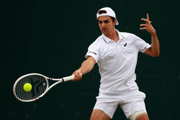 Zachary Svajda during his third round match Wimbledon Tennis Championships, Day 6, The All England Lawn Tennis and Croquet Club, London, UK - 04 Jul 2026London The All England Lawn Tennis and United Kingdom  Copyright: xKieranxMcManus Shutterstockx 16975553c