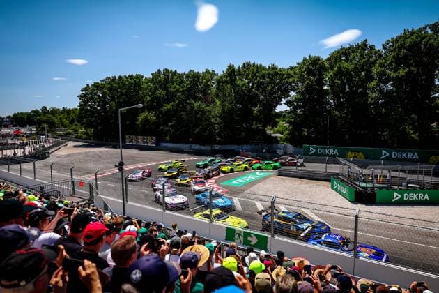 DTM, 7. + 8. Rennen Norisring 2026 48 Mercedes-AMG GT3 EVO, Winward Racing: Jules Gounon, 80 Mercedes-AMG GT3 EVO, Winward Racing: Maro Engel - picture by Gruppe C Photography Nürnberg Norisring Bayern Germany Copyright: xGruppexCxPhotographyx