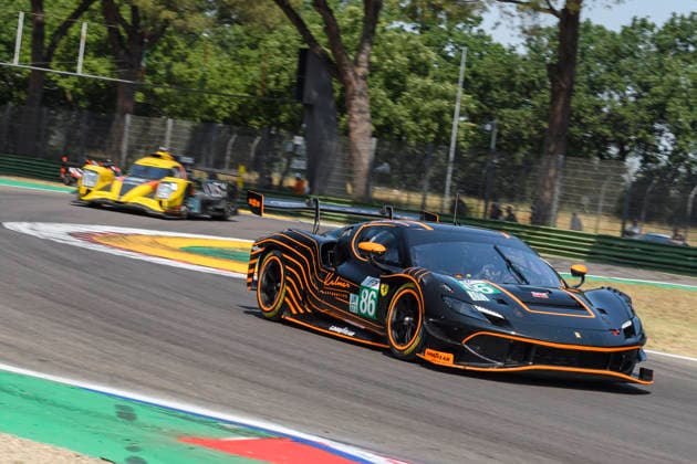 July 4, 2026, Imola, Bologna, Italy: GR RACING 86 (WAINWRIGHT, HANAFIN, JANSEN) at turn 15 during the Free Practice session of the 2026 ELMS 4 Hours of Imola at Enzo and Dino Ferrari circuit in Imola (Bologna, Italy), 4th round of European Le Mans Series 2026 season..Credit: ZUMA Press Motorsports 2026: ELMS 4 Hours Of Imola: FP  - ZUMAr158 20260704_aap_r158_003 Copyright: xRiccardoxRighettix