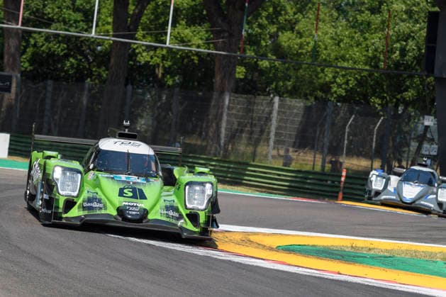 July 4, 2026, Imola, Bologna, Italy: TDS RACING 14 (THOMAS, MEGUETOUNIF, HUFFAKER II) at turn 15 during the Free Practice session of the 2026 ELMS 4 Hours of Imola at Enzo and Dino Ferrari circuit in Imola (Bologna, Italy), 4th round of European Le Mans Series 2026 season..Credit: ZUMA Press Motorsports 2026: ELMS 4 Hours Of Imola: FP  - ZUMAr158 20260704_aap_r158_011 Copyright: xRiccardoxRighettix