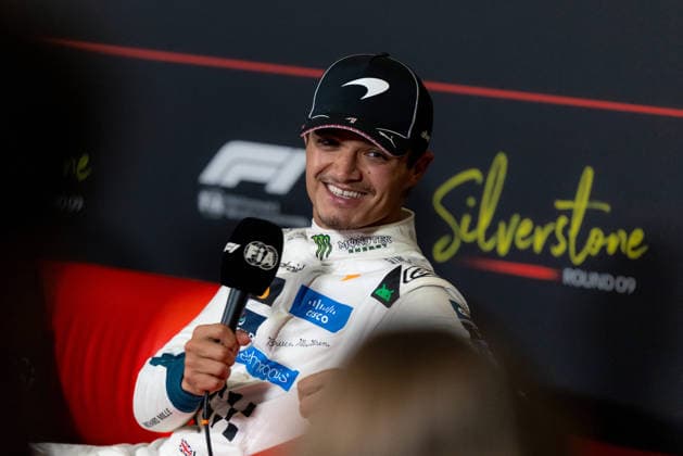 July 4, 2026, Silverstone, Northamptonshire, United Kingdom: LANDO NORRIS (1, McLaren Mastercard F1 Team, GBR, British F1 Driver, MCL40) during the press conference, PK, Pressekonferenz after the sprint race at the Formula 1 Pirelli British Grand Prix 2026 at Silverstone Circuit F12026: British Grand Prix  - ZUMAr193 20260704_zsp_r193_049 Copyright: xSaraxRuffonix