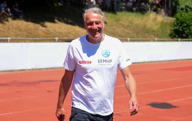 04.07.2026, Deutschland, Stuttgart, Fussball Testspiel, Regionalliga Südwest, SV Stuttgarter Kickers vs. Young Boys Reutlingen Kickers Sportdirektor Lutz Siebrecht *** July 4, 2026, Germany, Stuttgart, Soccer Friendly Match, Regionalliga Südwest, SV Stuttgarter Kickers vs. Young Boys Reutlingen; Sports Director Lutz Siebrecht