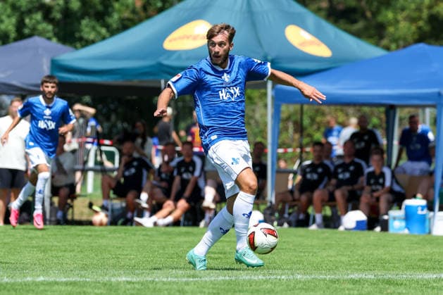 2026.07.04 xjfax Testspiel anlässlich des 150-jährigen Vereinsjubiläums der SG Arheilgen, SG Arheilgen - SV Darmstadt 98 v.l., Kilian Julian Corredor (SV Darmstadt 98) in aktion, in action, (DFL DFB REGULATIONS PROHIBIT ANY USE OF PHOTOGRAPHS as IMAGE SEQUENCES and or QUASI-VIDEO) *** July 4, 2026 xjfax Friendly match in celebration of SG Arheilgen’s 150th anniversary, SG Arheilgen vs. SV Darmstadt 98 (from left), Kilian Julian Corredor of SV Darmstadt 98 in action, DFL and DFB regulations prohibit any use of photographs as image sequences and or quasi-video Copyright: HMBxMedia JoaquimxFerreira