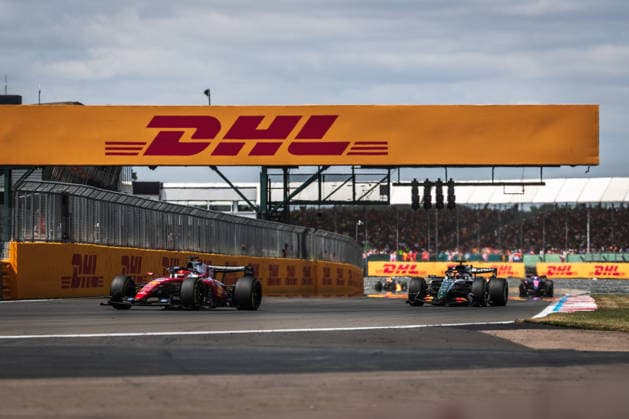 2026 Formula One British Grand Prix Silverstone Circuit, Towcester, United Kingdom. 2 4.July.2026; Charles Leclerc and Oscar Piastri during sprint race Formula One British Grand Prix Towcester Silverstone Circuit United Kingom Copyright: xJayxHiranox