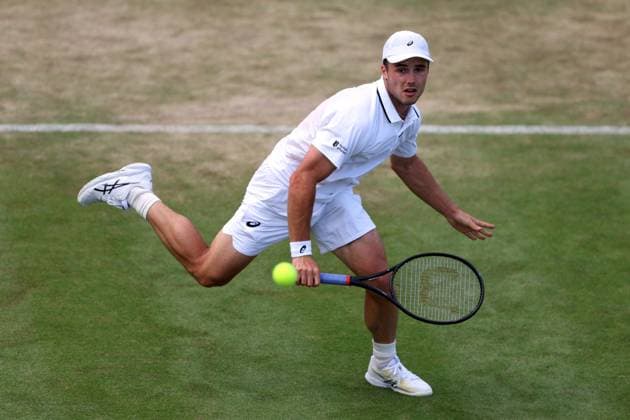 Arthur Fery during his third round match Wimbledon Tennis Championships, Day 6, The All England Lawn Tennis and Croquet Club, London, UK - 04 Jul 2026London The All England Lawn Tennis and United Kingdom  Copyright: xKieranxMcManus Shutterstockx 16975553cp