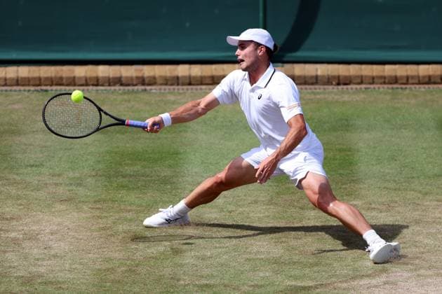 Arthur Fery during his third round match Wimbledon Tennis Championships, Day 6, The All England Lawn Tennis and Croquet Club, London, UK - 04 Jul 2026London The All England Lawn Tennis and United Kingdom  Copyright: xKieranxMcManus Shutterstockx 16975553ct