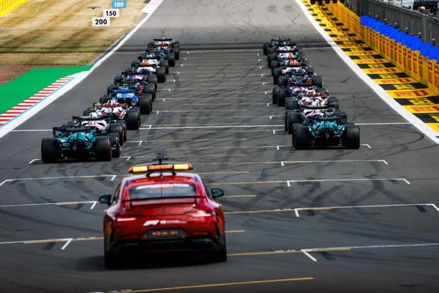 F1 - BRITISH GRAND PRIX 2026 FIA Mercedes-AMG GT 63 S 4MATIC+ Medical Car sprint race start starting grid during the Formula 1 British Grand Prix 2026, 9th round of the 2026 Formula One World Championship, WM, Weltmeisterschaft from July 3 to 5, 2026 on the Silverstone Circuit, in Silverstone, United Kingdom - SilverstoneUnited Kingdom  Copyright: xFLORENTxGOODENx