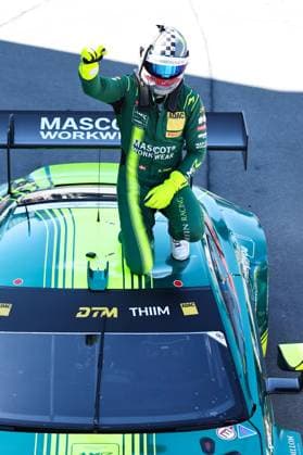 THIIM, Nicki (DK Comtoyou Racing), Aston Martin Vantage GT3, portrait Photo: Hoch Zwei Nürnberg Germany *** THIIM, Nicki DK Comtoyou Racing, Aston Martin Vantage GT3, portrait photo, Hoch Zwei, Nuremberg, Germany