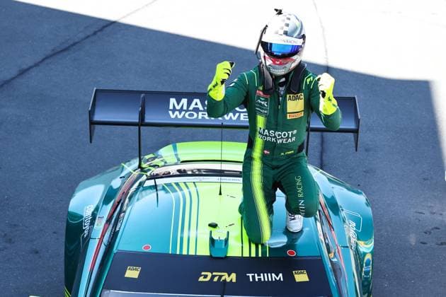 THIIM, Nicki (DK Comtoyou Racing), Aston Martin Vantage GT3, portrait Photo: Hoch Zwei Nürnberg Germany *** THIIM, Nicki DK Comtoyou Racing, Aston Martin Vantage GT3, portrait photo, Hoch Zwei, Nuremberg, Germany