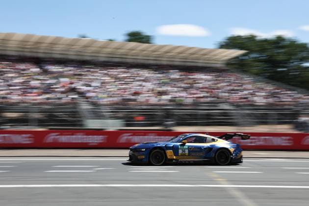 36 Arjun Maini (IND HRT Ford Racing), Ford Mustang GT3 Evo, action Photo: Hoch Zwei Nürnberg Germany *** 36 Arjun Maini IND HRT Ford Racing, Ford Mustang GT3 Evo, action photo (high angle), Nuremberg, Germany