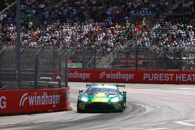 07 Nicki Thiim (DK Comtoyou Racing), Aston Martin Vantage GT3, action Photo: Hoch Zwei Nürnberg Germany *** 07 Nicki Thiim DK Comtoyou Racing, Aston Martin Vantage GT3, action photo, Hoch Zwei, Nuremberg, Germany