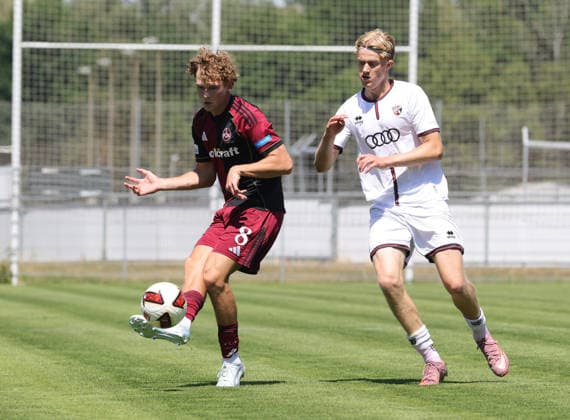 04.07.2026 - Fussball Amateurfussball - Saison 2026 2027 - Testspiel Freundschaftsspiel Vorbereitungsspiel : 1. FC Nürnberg II U23 FCN Club - FC Ingolstadt II - DaMa - xdaxmax - Ben Hagmeyer (8, 1. FC Nürnberg FCN II ) Patrick Bachmann (9, FC Ingolstadt 2 ) *** July 4, 2026 Soccer Amateur Soccer 2026–2027 Season Exhibition Match Friendly Match Preseason Match 1. FC Nürnberg II U23 FCN Club FC Ingolstadt II DaMa xdaxmax Ben Hagmeyer 8, 1 FC Nuremberg FCN II Patrick Bachmann 9, FC Ingolstadt 2