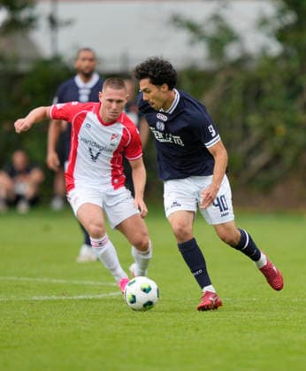 04.07.2026, Stadion, Riddergoar 1, 49824 Laar, GER, Fußball, 3. Liga: Blitzturnier: SV Meppen testet gegen zwei niederländische Clubs, SVM vs Emmen, Niclas Nadj (SV Meppen 40) DFL REGULATIONS PROHIBIT ANY USE OF PHOTOGRAPHS AS IMAGE SEQUENCES AND OR QUASI-VIDEO. 49824 Laar Niedersachsen Deutschland Stadion, Riddergoar 1 *** July 4, 2026, Stadium, Riddergoar 1, 49824 Laar, GER, Soccer, 3rd Division Blitz Tournament: SV Meppen faces two Dutch clubs, SVM vs. Emmen, Niclas Nadj SV Meppen 40 DFL REGULATIONS PROHIBIT ANY USE OF PHOTOGRAPHS AS IMAGE SEQUENCES AND OR QUASI-VIDEO 49824 Laar Lower Saxony Germany Stadium, Riddergoar 1