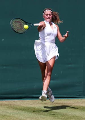 Emily Victoria Eigelsbach, Maedchen Einzel, Girls Singles Tennis - Wimbledon 2026 - Grand Slam ITF ATP, Tennis Herren WTA, Tennis Damen - AELTC - London - - Great Britain - 4 July 2026. *** Emily Victoria Eigelsbach, Girls Singles, Girls Singles Tennis, Wimbledon 2026, Grand Slam, ITF, ATP, WTA, AELTC, London, Great Britain, July 4, 2026 Copyright: xJuergenxHasenkopfx