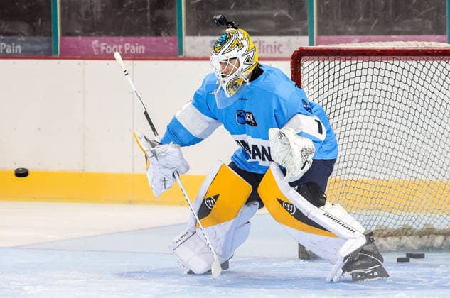 3ICE World Cup, SSE Arena, Belfast 4 7 2026 Finland™s Kasmir Kaskisuo during Saturday morning™s practice skate ahead of the 3ICE World Cup Kasmir Kaskisuo 4 7 2026  Copyright: xx 3ICE practice_029