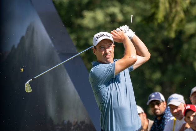 Ross Fisher (ENG). xettx, Deutschland, Muenchen, 04.07.2026, Golf, 37. BMW International Open, 2026, Round 3, DP World Tour, Golfclub Muenchen Eichenried *** Ross Fisher ENG xettx, Germany, Munich, July 4, 2026, Golf, 37th BMW International Open, 2026, Round 3, DP World Tour, Munich Eichenried Golf Club