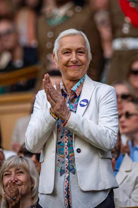 RECORD DATE NOT STATED 4th July 2026; All England Lawn Tennis and Croquet Club, London, England; Wimbledon Tennis Tournament, Day Six; Nine times Wimbledon Champion Martina Navratilova GodfreyxPitt