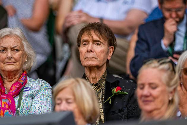 RECORD DATE NOT STATED 4th July 2026; All England Lawn Tennis and Croquet Club, London, England; Wimbledon Tennis Tournament, Day Six; Sir Cliff Richard sitting outside the Royal Box GodfreyxPitt