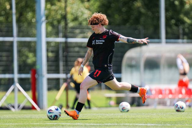 Testspiel: Bayer 04 Leverkusen - 1. FSV Mainz 05; 04.07.2026 Natasha Kowalski (Bayer 04 Leverkusen, 11) am Ball Testspiel: Bayer 04 Leverkusen - 1. FSV Mainz 05; Köln, Leistubgszentrum Kurtekotten ;04.07.2026 *** Friendly Match: Bayer 04 Leverkusen 1, FSV Mainz 05, July 4, 2026; Natasha Kowalski, Bayer 04 Leverkusen, 11 on the ball Friendly Match: Bayer 04 Leverkusen 1 FSV Mainz 05 Cologne, Kurtekotten Training Center April 7, 2026 Copyright: xBEAUTIFULxSPORTS Freisenx