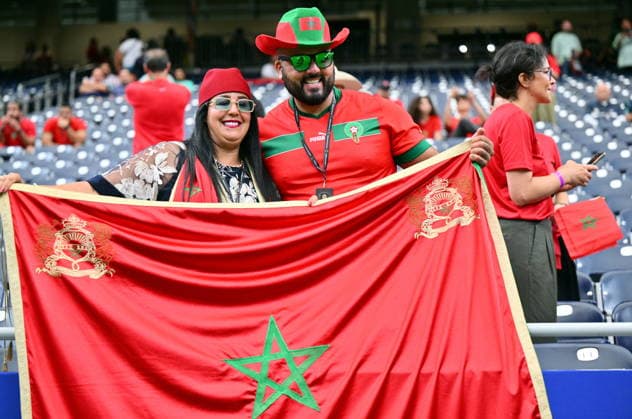 FIFA World Cup, WM, Weltmeisterschaft, Fussball 2026 - Round of 16 - Canada vs Morocco Morocco fans ahead of the FIFA World Cup 2026 Round of 16 match Canada against Morocco, in Houston, USA, 04 July 2026. HOUSTON United States  Copyright: xSAMxWASSONx