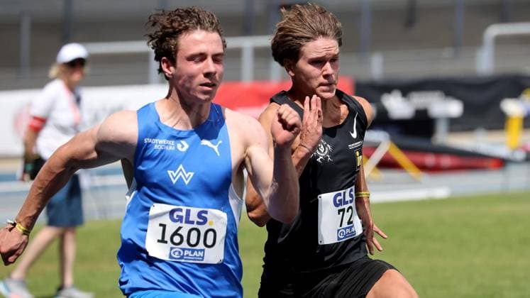 Leichtathletik - U18 U23 DM im Lohrheidestadion in Bochum Wattenscheid ** NUR FÜR REDAKTIONELLE ZWECKE ** EDITORIAL USE ONLY **<p>Ilja Reimchen ( TV Wattenscheid 01) bei der Leichtathletik - U18 U23 DM am Samstag den 04.Juli 2026 im Lohrheidestadion in Bochum Wattenscheid Foto : Frank Oppitz FUNKE Foto Services< p> Deutschland NRW Bochum Copyright: FrankxOppitz *** U18 and U23 German Track and Field Championships at Lohrheidestadion in Bochum-Wattenscheid ** FOR EDITORIAL PURPOSES ONLY ** EDITORIAL USE ONLY ** p Ilja Reimchen of TV Wattenscheid 01 at the U18 and U23 German Track and Field Championships on Saturday, July 4, 2026, at Lohrheidestadion in Bochum-Wattenscheid. Photo by Frank Oppitz, FUNKE Photo Services. p Sport Deutschland, NRW, Bochum. Copyright FrankxOppitz Copyright: FrankxOppitz doc86klmmjnpo3uaz4qo5d ,EDITORIAL USE ONLY