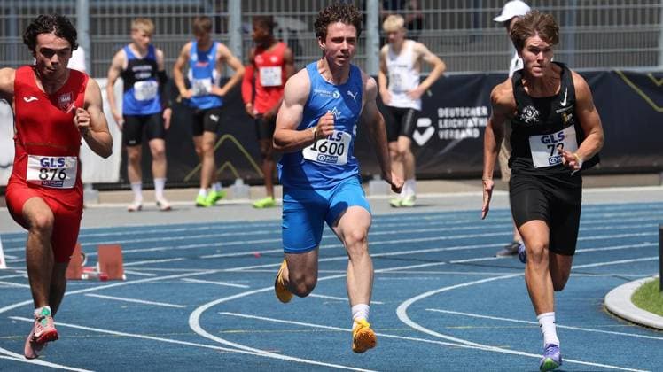 Leichtathletik - U18 U23 DM im Lohrheidestadion in Bochum Wattenscheid ** NUR FÜR REDAKTIONELLE ZWECKE ** EDITORIAL USE ONLY **<p>Ilja Reimchen ( TV Wattenscheid 01) bei der Leichtathletik - U18 U23 DM am Samstag den 04.Juli 2026 im Lohrheidestadion in Bochum Wattenscheid Foto : Frank Oppitz FUNKE Foto Services< p> Deutschland NRW Bochum Copyright: FrankxOppitz *** U18 and U23 German Track and Field Championships at Lohrheidestadion in Bochum-Wattenscheid ** FOR EDITORIAL PURPOSES ONLY ** EDITORIAL USE ONLY ** p Ilja Reimchen of TV Wattenscheid 01 at the U18 and U23 German Track and Field Championships on Saturday, July 4, 2026, at Lohrheidestadion in Bochum-Wattenscheid. Photo by Frank Oppitz, FUNKE Photo Services. p Sport Deutschland, NRW, Bochum. Copyright FrankxOppitz Copyright: FrankxOppitz doc86klmmn3ukjk18vrol3 ,EDITORIAL USE ONLY