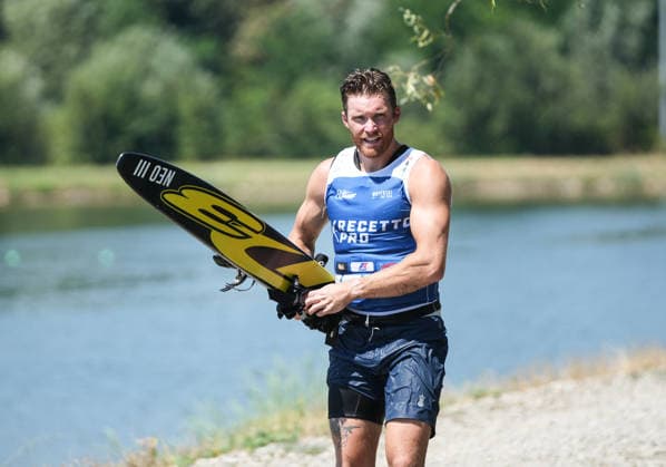 IPA86371188 - Island Steven (USA) during the WaterSki Pro Tour - Recetto Pro 2026, Sports Events in Recetto, Italy, July 4, 2026  Copyright: xSilvanoxMarcoxCesario IPAxSportx xx 86371188