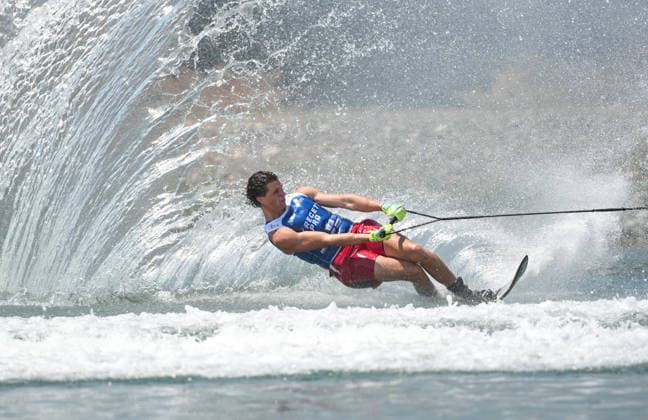 IPA86371192 - Giorgis Tobias (ARG) during the WaterSki Pro Tour - Recetto Pro 2026, a sporting event in Recetto, Italy, on July 4, 2026  Copyright: xSilvanoxMarcoxCesario IPAxSportx xx 86371192