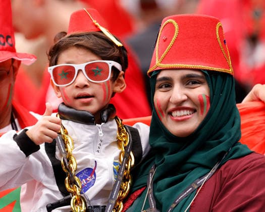 July 4, 2026, Houston, Texas, USA: A Young Morocco fan gives a thumbs up before the 2026 FIFA World Cup, WM, Weltmeisterschaft, Fussball Round of 16 match between Canada and Morocco at Houston Stadium on July 4, 2026. David Ballering II ADM Newswire ZUMA Press Wire FIFA World Cup 2026 - Canada:Morocco  - ZUMAa325 20260704_zsa_a325_004 Copyright: xDavidxBalleringxIix