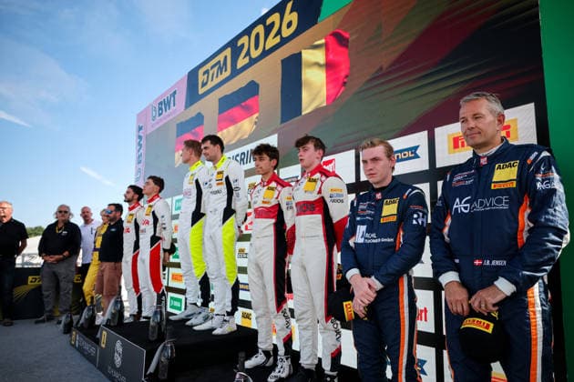 ADAC GT4 Germany, 3. + 4. Rennen Norisring 2026 91 Porsche 718 Cayman GT4 RS Clubsport, Team Wimmer Werk Motorsport: Jesper Bruno Jensen, Laurenz Rühl, 87 Toyota GR Supra GT4 EVO2, CRT Lucas Cartelle, Hudson Schwartz - picture by Gruppe C Photography Nürnberg Norisring Bayern Germany Copyright: xGruppexCxPhotographyx