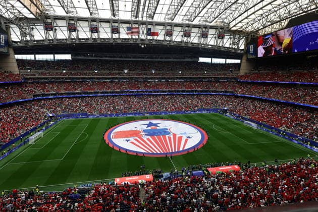 FIFA World Cup, WM, Weltmeisterschaft, Fussball 2026 - Round of 16 - Canada vs Morocco US Independence Day celebrations before the FIFA World Cup 2026 Round of 16 match Canada against Morocco, in Houston, USA, 04 July 2026. HOUSTON United States  Copyright: xCHRISTOPHERxNEUNDORFx