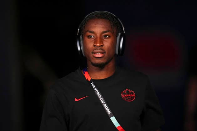 Canada v Morocco: Round of 16 - FIFA World Cup, WM, Weltmeisterschaft, Fussball 2026 Moise Bombito of Canada looks on during the FIFA World Cup 2026 Round Of 16 match between Canada and Morocco at Houston Stadium on July 4, 2026 in Houston, United States. Houston TX United States  Copyright: xJosexBretonx originalFilename:bretonhernandez-canadavm260704_npMU3.jpg