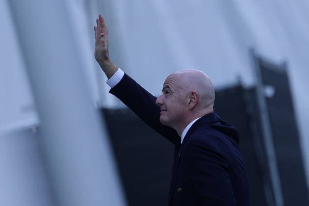 FIFA World Cup, WM, Weltmeisterschaft, Fussball 2026 - Round of 16 - Canada vs Morocco FIFA President Gianni Infantino arrives to the stadium before the FIFA World Cup 2026 Round of 16 match Canada against Morocco, in Houston, USA, 04 July 2026. HOUSTON United States  Copyright: xCHRISTOPHERxNEUNDORFx