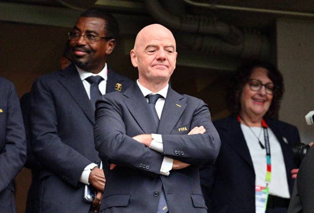 Sport Themen der Woche KW27 FIFA World Cup, WM, Weltmeisterschaft, Fussball 2026 - Round of 16 - Canada vs Morocco FIFA President Gianni Infantino during the FIFA World Cup 2026 Round of 16 match Canada against Morocco, in Houston, USA, 04 July 2026. HOUSTON United States  Copyright: xSAMxWASSONx