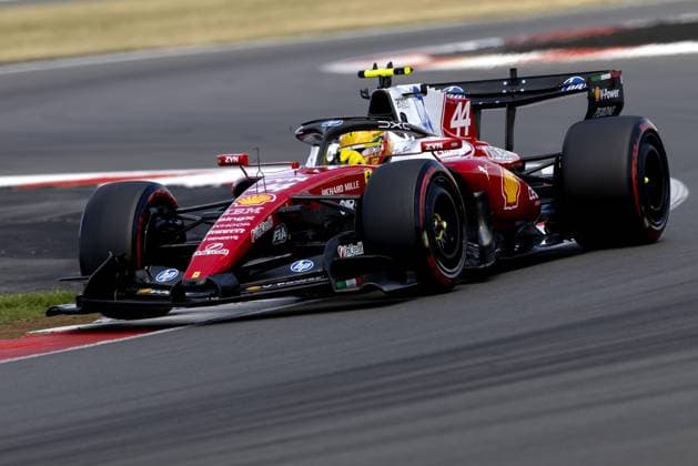 SILVERSTONE - Lewis Hamilton (Ferrari) in action during the qualifying session at the Silverstone race circuit, ahead of the British Formula 1 Grand Prix. SANDER KONING ANP xVIxANPxSportx xxANPxIVx 562790671 originalFilename: 562790671.jpg