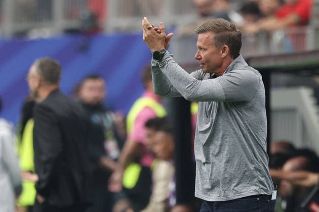 FIFA World Cup, WM, Weltmeisterschaft, Fussball 2026 - Round of 16 - Canada vs Morocco Canada s head coach Jesse Marsch reacts during the FIFA World Cup 2026 Round of 16 match Canada against Morocco, in Houston, USA, 04 July 2026. HOUSTON United States  Copyright: xCHRISTOPHERxNEUNDORFx