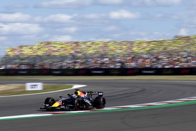 SILVERSTONE - Max Verstappen (Red Bull Racing) in action during the qualifying session at the Silverstone race circuit, ahead of the British Formula 1 Grand Prix. SANDER KONING ANP xVIxANPxSportx xxANPxIVx 562790983 originalFilename: 562790983.jpg