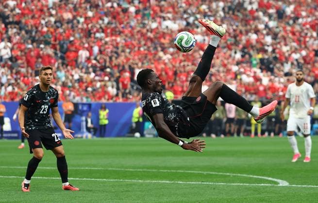 Sport Themen der Woche KW27 Tani Oluwaseyi of Canada has a shot Canada v Morocco, 2026 FIFA World Cup, WM, Weltmeisterschaft, Fussball Round of 16, Football, Houston Stadium, Houston, Texas, USA - 04 Jul 2026Houston Houston Stadium Texas (TX) United States of America  Copyright: xMichaelxZemanek Shutterstockx 16975466l
