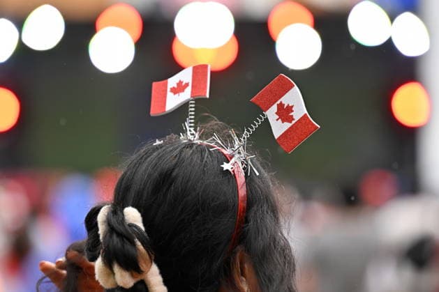 July 4, 2026, Toronto, On, Canada: Fans enjoy a performance by Kenzy prior to the start of Canada s World Cup soccer match against Morocco at FIFA Fan Fest in Toronto on Saturday, July 4, 2026. Canada News - July 4, 2026  - ZUMAc35_ 20260704_zaf_c35_009 Copyright: xJonxBlackerx