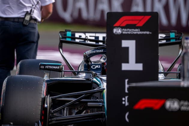 SILVERSTONE, UNITED KINGDOM: Andrea Kimi Antonelli, racing for the Mercedes team during the 2026 Formula 1 British Grand Prix at the Silverstone Circuit in Silverstone, United Kingdom