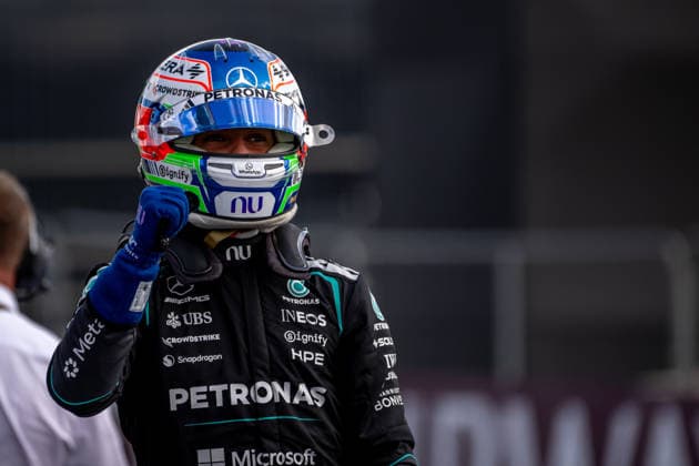 SILVERSTONE, UNITED KINGDOM: Andrea Kimi Antonelli, racing for the Mercedes team during the 2026 Formula 1 British Grand Prix at the Silverstone Circuit in Silverstone, United Kingdom