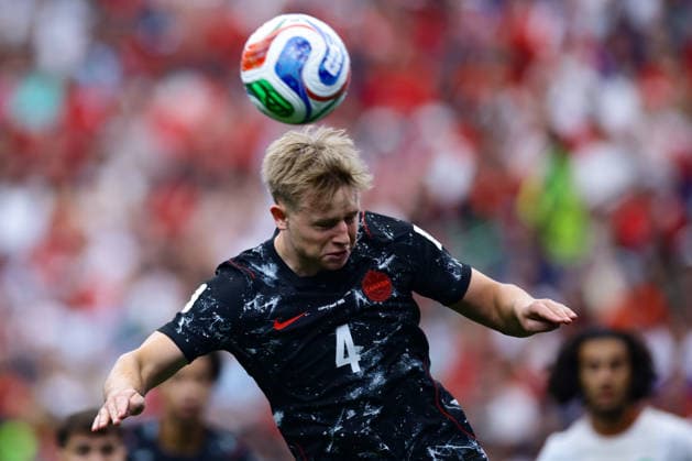 Canada s Luc De Fougerolles in action during the FIFA World Cup, WM, Weltmeisterschaft, Fussball 2026 Round of 16 soccer match between Morocco and Canada at Houston Stadium, in United States, 4 July 2026. Canada - Morocco !ACHTUNG: NUR REDAKTIONELLE NUTZUNG!  Copyright: xCarlosxRamírezx GRAF1146 0860728130st