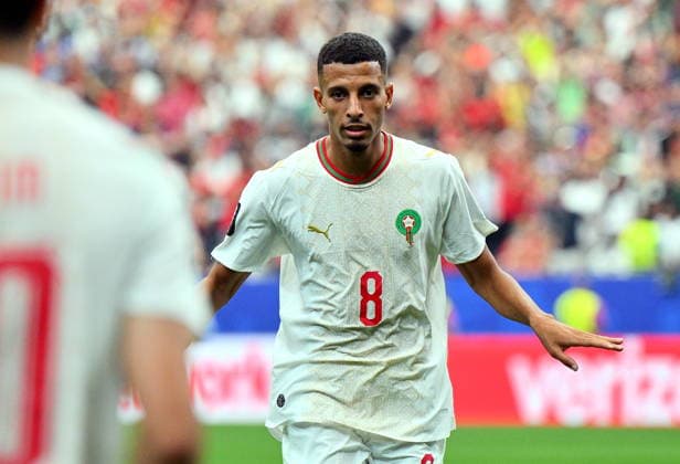 FIFA World Cup, WM, Weltmeisterschaft, Fussball 2026 - Round of 16 - Canada vs Morocco Azzedine Ounahi of Morocco celebrates scoring the 2-0 during the FIFA World Cup 2026 Round of 16 match Canada against Morocco, in Houston, USA, 04 July 2026. HOUSTON United States  Copyright: xSAMxWASSONx