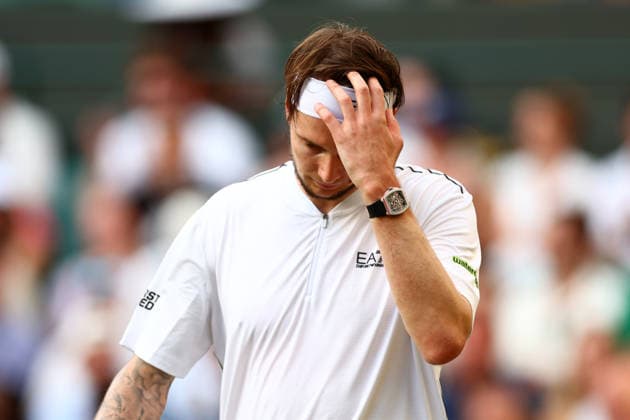 Alexander Bublik during his third round match Wimbledon Tennis Championships, Day 6, The All England Lawn Tennis and Croquet Club, London, UK - 04 Jul 2026London The All England Lawn Tennis and United Kingdom  Copyright: xJamesxMarsh Shutterstockx 16975551gc