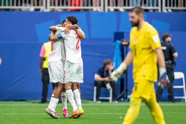 Azzedine Ounahi of Morocco celebrates after scoring team s second goal during the FIFA World Cup, WM, Weltmeisterschaft, Fussball 2026 Round of 16 match between Canada and Morocco at Houston Stadium on July 4th,2026 (Photo by Joao Bravo Sports Press Photo) (Joao Bravo Sports Press Photo SPP)  Copyright: xJoaoxBravo SportsxPressxPhotox xSPPx spp-en-JoBrPrPh-JBF_2870