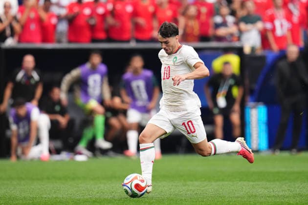 Canada v Morocco: Round of 16 - FIFA World Cup, WM, Weltmeisterschaft, Fussball 2026 Brahim Diaz of Morocco runs with the ball during the FIFA World Cup 2026 Round Of 16 match between Canada and Morocco at Houston Stadium on July 4, 2026 in Houston, United States. Houston TX United States  Copyright: xJosexBretonx originalFilename:bretonhernandez-canadavm260704_npB1Z.jpg